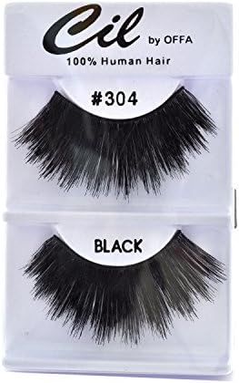 6 Pairs Offa 100% Human Hair Natural False Eyelash Extensions #304