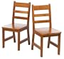 Lipper International 523/4P Child's Chairs, Set of 2, Pecan