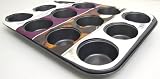 12 DEEP CUP NON STICK MUFFIN FAIRY CAKE TRAY TIN