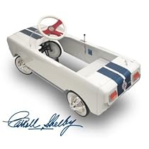 1965 Shelby Ford GT-350 Pedal Car - White with Blue Stripes - Lowest Shipping Cost