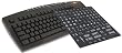 Blank Keys Black Computer Keyboard for Typing Tutor - Wired Keyboard with USB Connection Plus (Black Background with White Large Print Letters Keyboard Stickers) Learn Blind or Touch Typing / Keyboarding (Black Blank Keys Plus Black background and White Large Print Letters Keyboard Stickers)