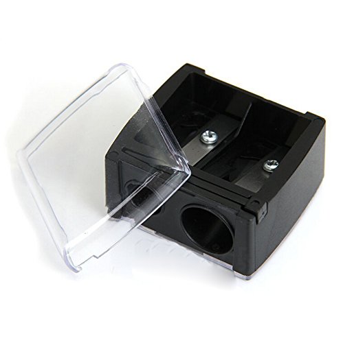 ensunpal store Precision Cosmetic Pencil Sharpener for Eyebrow Lip Liner Eyeliner 2 Holes