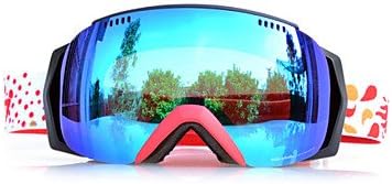 naluo BASTO Red Frame Blue Sensor Skiing Snow Goggles