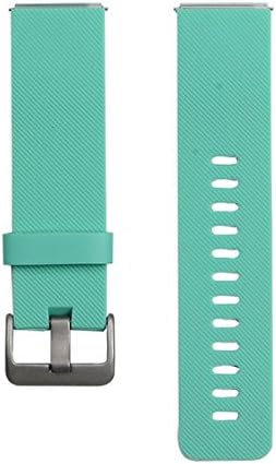 Fitbit Blaze Smart Fitness Watch Classic Silicone Replacement Accessory Band/ Wristband Bracelet Strap with Watchband Buckle, Large Size (6.7 inches - 8.1 inches/ 170mm - 205mm), Teal