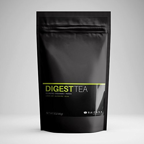 DigestTea: Good digestion Cilantro Papaya Tea for Stomach Health 1oz 14 Cups