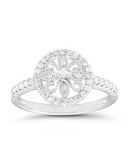1/4 (0.21-0.27) Cts Diamond Ring in 14K White Gold
