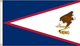 America's Flag Company SF5X8NOAS1 5-Foot by 8-Foot Nylon American Samoa US Territory Flag with Canvas Header and Grommets