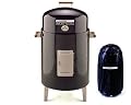Brinkmann 810-5301-V Smoke'N Grill Charcoal Smoker and Grill with Vinyl Cover, Black