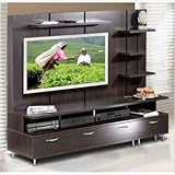 Eclipse Entertainment Center with Support Panel in Espresso