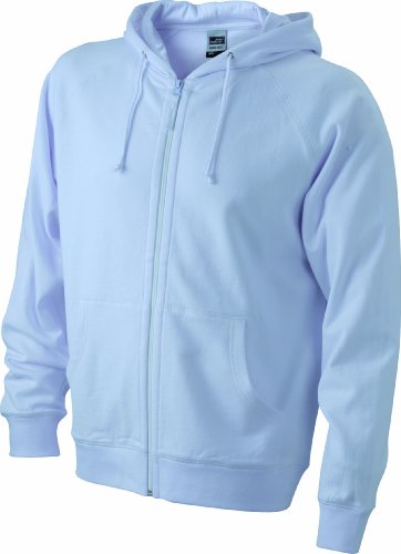 James & Nicholson Kinder Sweatjacke Hooded, white, XXL (158/164), JN059k wh Preisvergleich