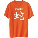 T-Shirt Mens Orange " iSnake " Zodiacs