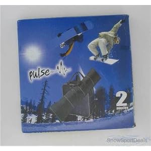 Pulse Single Snowboard Bag & Boot Bag Combo Black