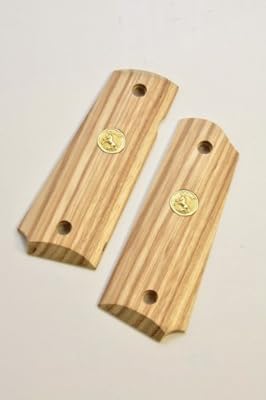 CAROM SHOT M1911A1 ゼブラ スムス コルトメダル 【コルトガバメント用 木製グリップ 東京マルイ KSC WA キャロムショット】