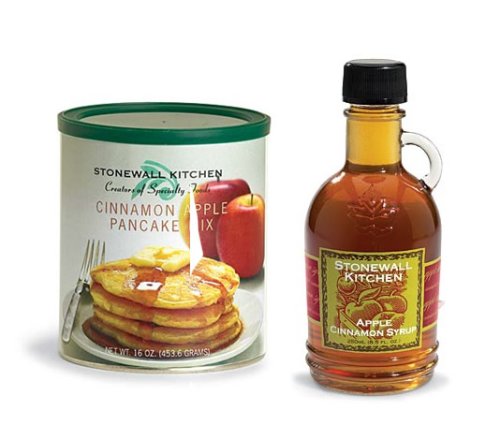Stonewall Kitchen Cinnamon Apple Pancake & Waffle Mix with Apple Cinnamon Syrup by Stonewall Kitchen