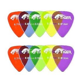Gels Guitar Plectrums / Pick Pack 12