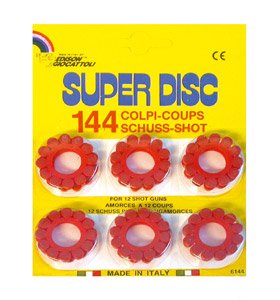 Childrens Toyshop  Toys : 12 Shot Caps 12 rings per pack