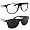 Black Frames Clear and Dark Lenses