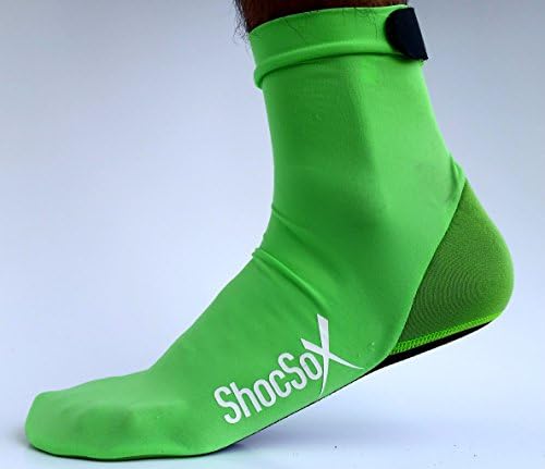 SALE!! Best Socks For Volleyball, Soccer, Diving, Scuba, Snorkeling, Rafting, Kayaking, Yoga, Lacrosse, Running, Training, Over the Line, and All Sand Sports, Minimalist, ShocSox (Green, Small)