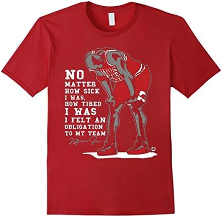 Men's Jordan 23 Flu Game No Matter What T Shirt XL Cranberry
