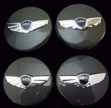 2009-13 Hyundai Genesis Coupe "Wing" Center Caps