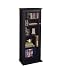 Atlantic 22135383 Allegro 234 CD 104 DVD/BluRay/Games Wood Cabinet with Glass Door (Black)