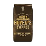 Boyer's Coffee Butterscotch Toffee,  Whole Bean Light  Roast  2.5 Lbs Bags