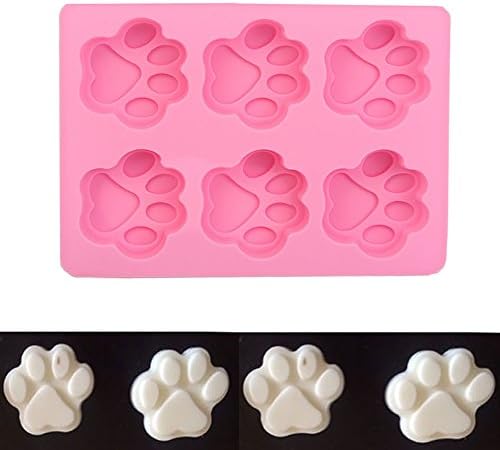 Soap Molds 6-Cat's Paw Silicone Ice Cube Chocolate Cake Cookie Cupcake Soap Molds Mould