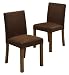 2 Tiga Mock Suede Dining Chairs