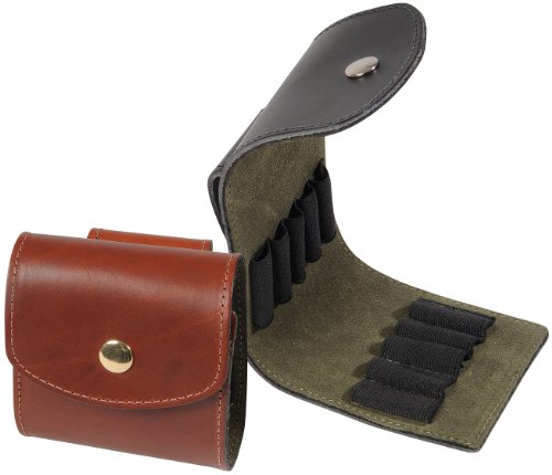 Levys Leathers SN50 Leather Rifle Cartridge Pouch (Walnut)