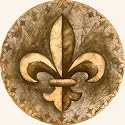 Set of Four Fleur de Lis Thirstystone Coasters - Style ts2141