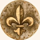 Fleur De Lis Thirstystone Sandstone Coasters