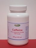Caffeine Anhydrous Pure Powder 100g (3.52 oz) USP Grade, Energy & Alertness, Sell by HerbStoreUSA