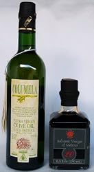 La Piana 20 Years Aged Balsamic Vinegar and Columela Extra Virgin Olive Oil paired set (8.4 Fl Oz Balsamico de Modena and 17 oz bottle of Extra Virgin Spanish Olive Oil)