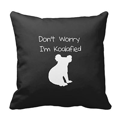 Carl Bing Trendy Dont Worry Im Koalafied Funny Quote Koala Pillow Case