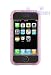 iPhone 1st Gen (NOT for iPhone 3G) Crystal Clear Hard Case With Belt Clip - Clear Pink
