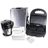 Power Hunt Portable Kitchen Dinner Kit (12 Volt Coffee Maker, Grill, Battery and Accessories)