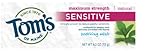 Tom s of Maine Maximum Strength Sensitive Toothpaste Soothing Mint 4 Ounce Tubes Pack of 6