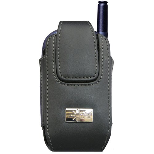 Case Logic Vertical Leather Universal Cell Phone Case- small (Black)