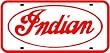 INDIAN LICENSE PLATE sign * st motorcycle