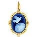 14K Yellow Gold Peace on Earth Cameo Pendant