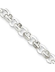 Sterling Silver 4.75mm Half Round Belcher Chain 16 Inches