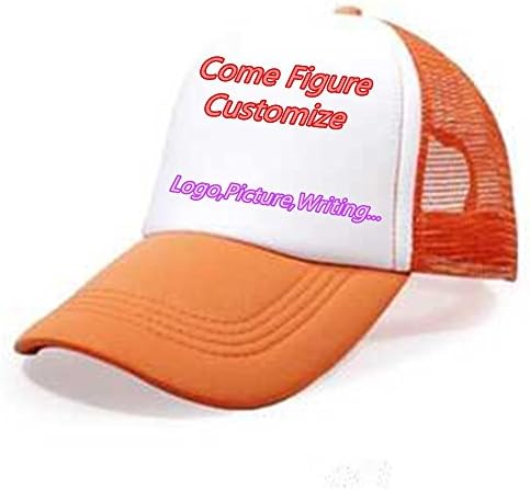 NIUBI Male/female Casual Diy Hip Hop Hat Adjustable Blank Mesh Trucker Style Baseball Cap