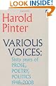 Various Voices: sixty years of  Prose, Poetry, Politics, 1948-2008