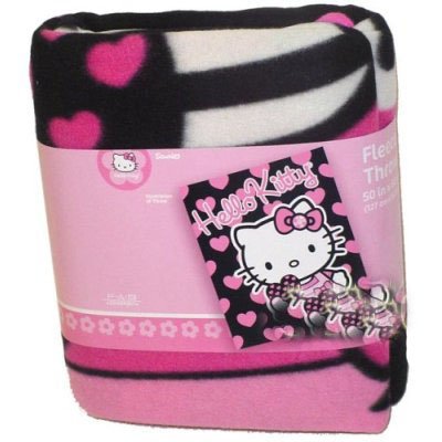 Hello Kitty 50×60 Holding Heart Fleece Throw