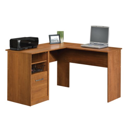 Corner Computer Desk - Sand Pear Finish