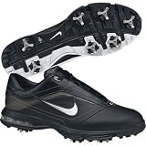 Nike 2010 Air Academy Golf Shoes, Black/Gunmetal, 12 W