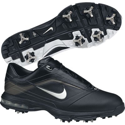 Nike 2010 Air Academy Golf Shoes, Black/Gunmetal, 12 M