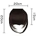 Fashion False Bang Black Neat Fringe Hairpiece Clip in Hair Extensions Accessories