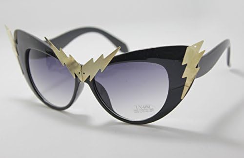 Minid Celeb Summer Beach Cat Eye Flower Sunglasses Eyewear Sunglasses (metal punk spike(#55))