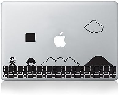 Retro Mario Level Vinyl Macbook Decal Cover for 13-inch Macbook